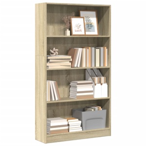 vidaXL, vidaXL Bücherregal Sonoma-Eiche 80x24x143 cm Holzwerkstoff