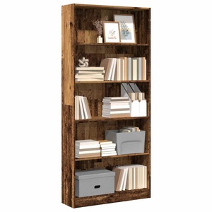 vidaXL, vidaXL Bücherregal Altholz-Optik 80x24x176 cm Holzwerkstoff