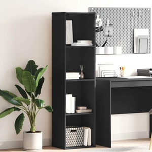 vidaXL, vidaXL Bücherregal Schwarz 40x30x152 cm Holzwerkstoff