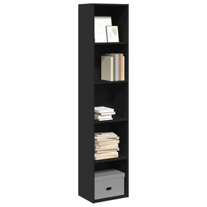 vidaXL, vidaXL Bücherregal Schwarz 40x30x189 cm Holzwerkstoff