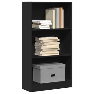vidaXL, vidaXL Bücherregal Schwarz 60x24x109 cm Holzwerkstoff