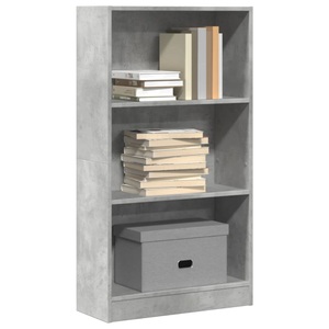 vidaXL, vidaXL Bücherregal Betongrau 60x24x109 cm Holzwerkstoff