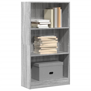 vidaXL, vidaXL Bücherregal Grau Sonoma 60x24x109 cm Holzwerkstoff, vidaXL Bücherregal Grau Sonoma 60x24x109 cm Holzwerkstoff
