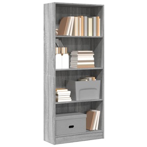 vidaXL, vidaXL Bücherregal Grau Sonoma 60x24x143 cm Holzwerkstoff