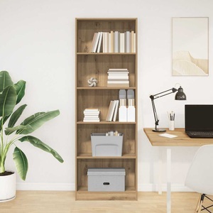vidaXL Bücherregal Artisan-Eiche 60x24x176 cm Holzwerkstoff