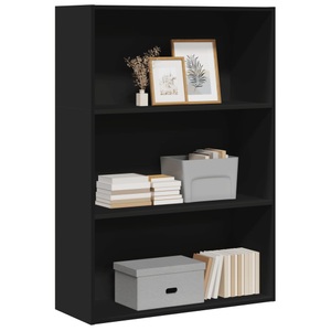 vidaXL, vidaXL Bücherregal Schwarz 80x30x114 cm Holzwerkstoff