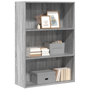 vidaXL, vidaXL Bücherregal Grau Sonoma 80x30x114 cm Holzwerkstoff