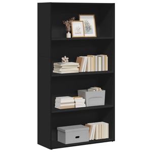 vidaXL, vidaXL Bücherregal Schwarz 80x30x152 cm Holzwerkstoff
