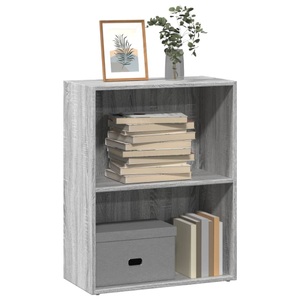 vidaXL, vidaXL Bücherregal Grau Sonoma 60x30x77 cm Holzwerkstoff