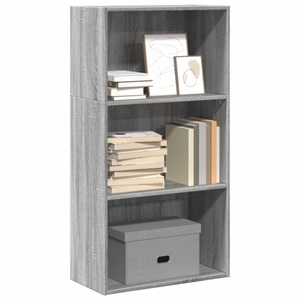 vidaXL, vidaXL Bücherregal Grau Sonoma 60x30x114 cm Holzwerkstoff, vidaXL Bücherregal Grau Sonoma 60x30x114 cm Holzwerkstoff