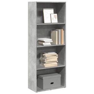 vidaXL, vidaXL Bücherregal Betongrau 60x30x152 cm Holzwerkstoff