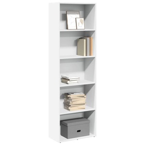 vidaXL, vidaXL Bücherregal Weiß 60x30x189 cm Holzwerkstoff
