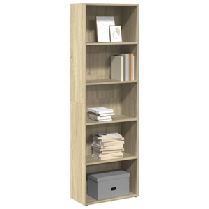 vidaXL, vidaXL Bücherregal Sonoma-Eiche 60x30x189 cm Holzwerkstoff, vidaXL Bücherregal Sonoma-Eiche 60x30x189 cm Holzwerkstoff