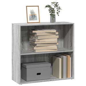 vidaXL, vidaXL Bücherregal Grau Sonoma 80x30x77 cm Holzwerkstoff
