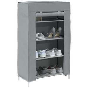 vidaXL, vidaXL Schuhschrank Grau 60,5x30x97 cm Vliesstoff