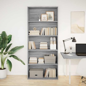 vidaXL, vidaXL Bücherregal Grau Sonoma 80x30x189 cm Holzwerkstoff