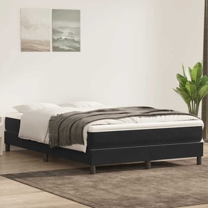 vidaXL, vidaXL Boxspringbett ohne Matratze Schwarz 140x220 cm Samt