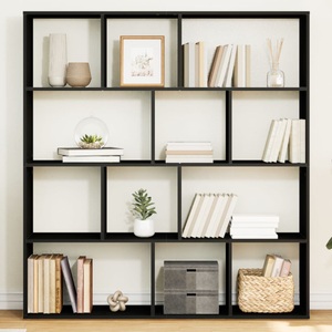 vidaXL, vidaXL Bücherregal Schwarz 132x29x141,5 cm Holzwerkstoff