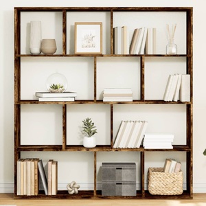vidaXL, vidaXL Bücherregal Räuchereiche 132x29x141,5 cm Holzwerkstoff