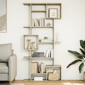 vidaXL, vidaXL Bücherregal Sonoma-Eiche 92x29x188 cm Holzwerkstoff
