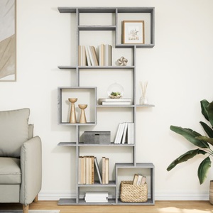 vidaXL, vidaXL Bücherregal Grau Sonoma 92x29x188 cm Holzwerkstoff