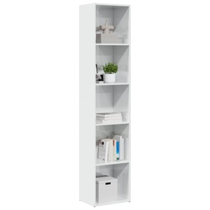 vidaXL, vidaXL Bücherregal Hochglanz-Weiß 40x30x189 cm Holzwerkstoff