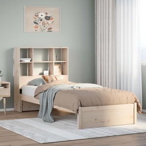 vidaXL, vidaXL Bücherregalbett ohne Matratze 75x190 cm Massivholz Kiefer