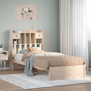 vidaXL, vidaXL Massivholzbett mit Regal ohne Matratze 90x190 cm Kiefer