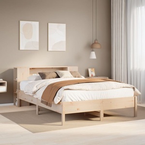 vidaXL, vidaXL Bücherregalbett ohne Matratze 120x200 cm Massivholz Kiefer
