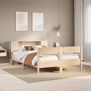 vidaXL, vidaXL Bücherregalbett ohne Matratze 120x200 cm Massivholz Kiefer