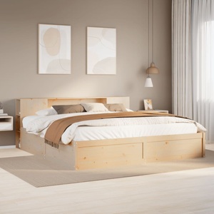 vidaXL, vidaXL Massivholzbett ohne Matratze 200x200 cm Kiefer