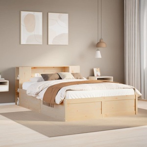 vidaXL, vidaXL Massivholzbett ohne Matratze 160x200 cm Kiefernholz