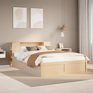 vidaXL, vidaXL Massivholzbett ohne Matratze 120x190 cm Kiefernholz