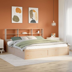 vidaXL, vidaXL Massivholzbett ohne Matratze 200x200 cm Kiefer