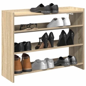 vidaXL, vidaXL Schuhregal Sonoma-Eiche 80x25x61,5 cm Holzwerkstoff