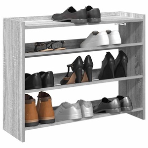 vidaXL, vidaXL Schuhregal Grau Sonoma 80x25x61,5 cm Holzwerkstoff