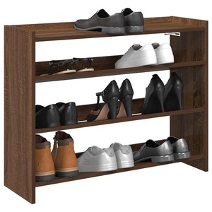 vidaXL, vidaXL Schuhregal Braun Eichen-Optik 80x25x61,5 cm Holzwerkstoff
