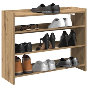 vidaXL, vidaXL Schuhregal Artisan-Eiche 80x25x61,5 cm Holzwerkstoff