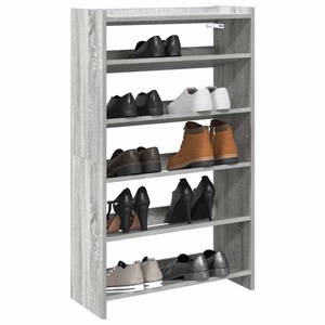 vidaXL, vidaXL Schuhregal Grau Sonoma 60x25x100 cm Holzwerkstoff
