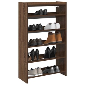 vidaXL, vidaXL Schuhregal Braun Eichen-Optik 60x25x100 cm Holzwerkstoff
