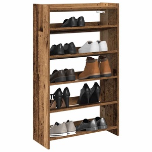 vidaXL, vidaXL Schuhregal Altholz-Optik 60x25x100 cm Holzwerkstoff