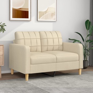 vidaXL, vidaXL B-Ware 2-Sitzer-Sofa Creme 120 cm Stoff