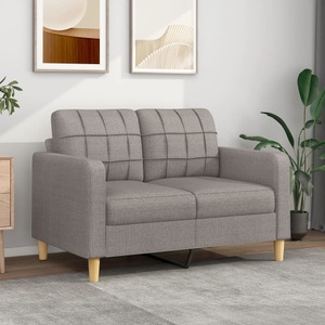 vidaXL, vidaXL B-Ware 2-Sitzer-Sofa Taupe 120 cm Stoff