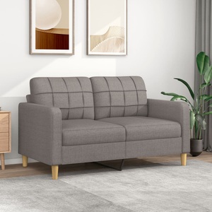 vidaXL, vidaXL B-Ware 2-Sitzer-Sofa Taupe 140 cm Stoff