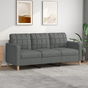 vidaXL, vidaXL B-Ware 3-Sitzer-Sofa Dunkelgrau 180 cm Stoff