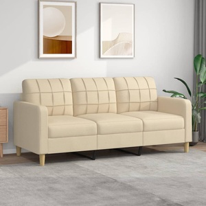 vidaXL, vidaXL B-Ware 3-Sitzer-Sofa Creme 180 cm Stoff