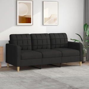 vidaXL, vidaXL B-Ware 3-Sitzer-Sofa Schwarz 180 cm Stoff