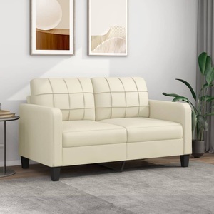 vidaXL, vidaXL B-Ware 2-Sitzer-Sofa Creme 140 cm Kunstleder, vidaXL B-Ware 2-Sitzer-Sofa Creme 140 cm Kunstleder