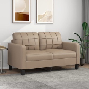 vidaXL, vidaXL B-Ware 2-Sitzer-Sofa Cappuccino-Braun 140 cm Kunstleder, vidaXL B-Ware 2-Sitzer-Sofa Cappuccino-Braun 140 cm Kunstleder