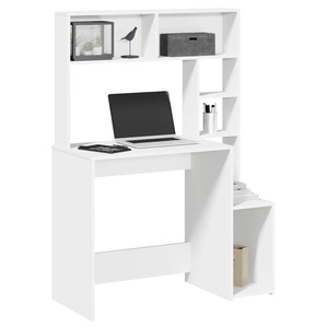 vidaXL, vidaXL Schreibtisch mit Regal Weiß 100x45x140 cm Holzwerkstoff